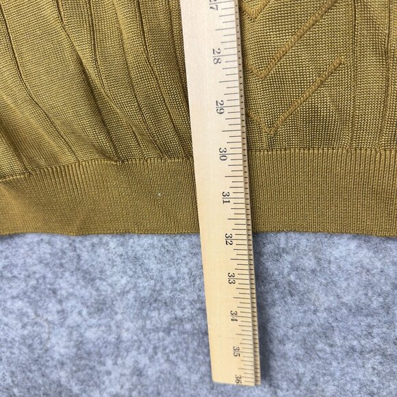 George Foreman Signature Collection Sweater Mens 3XB  Brown Ribbed Crewneck - Picture 10 of 11